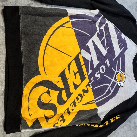 Vintage Los Angeles Lakers NBA Crewneck Sweatshirt Size XLarge Multicolor - Picture 2 of 9